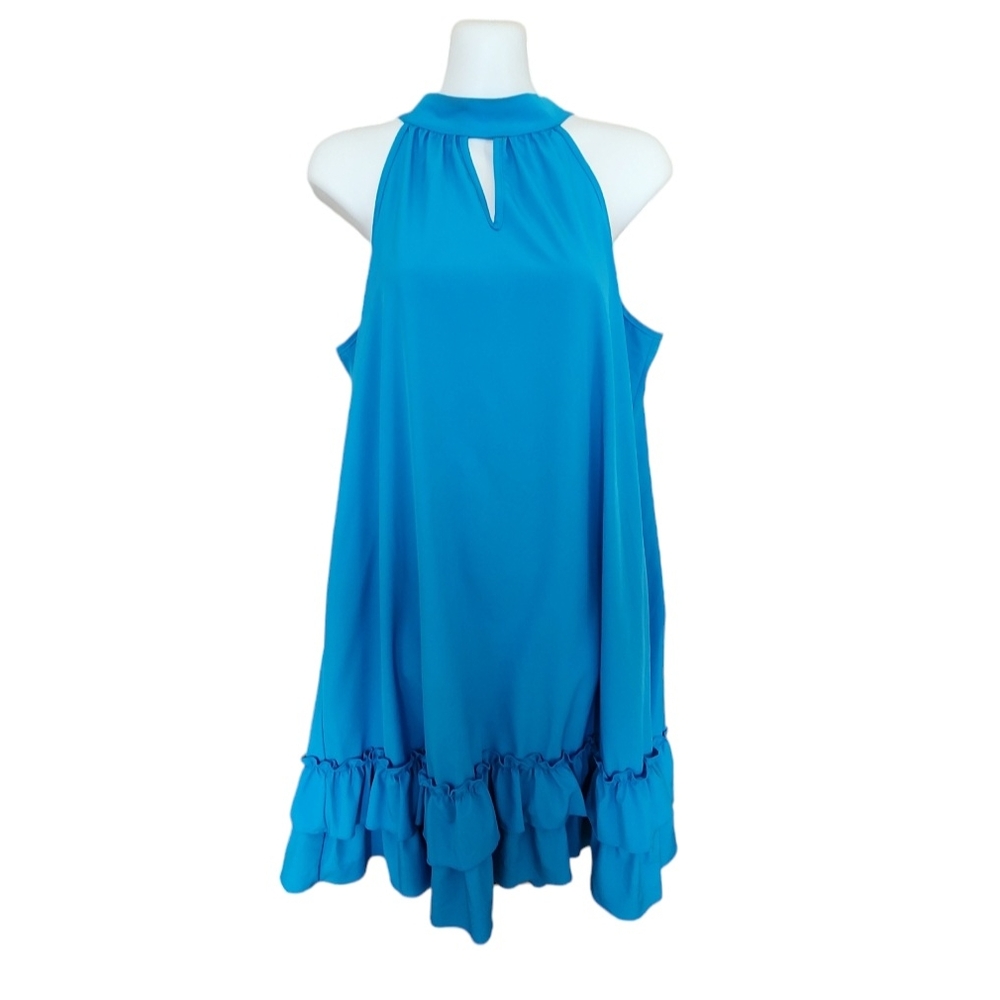 SHEIN Blue Halter Dress